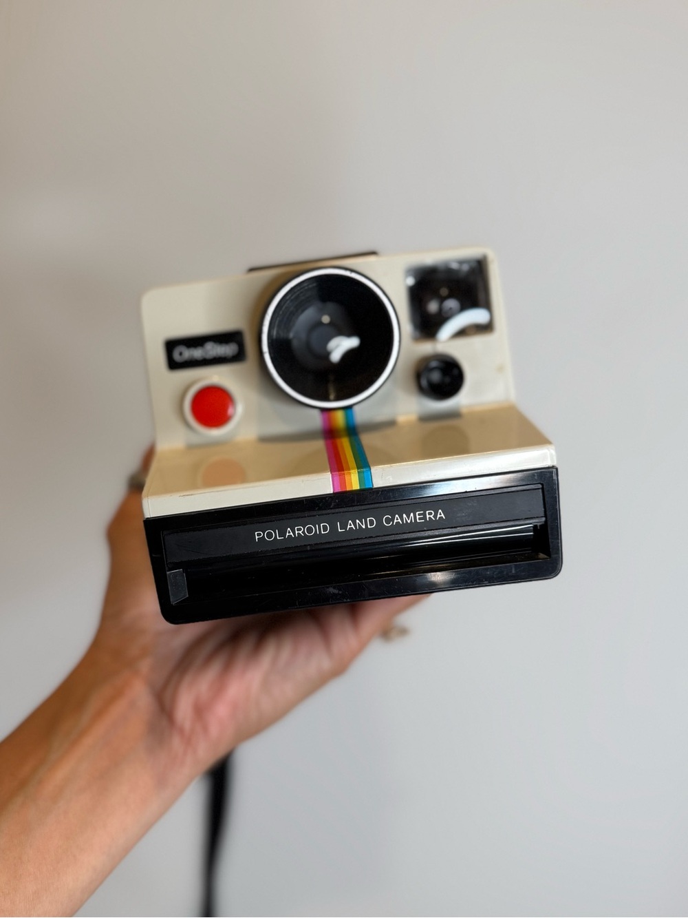 70s Vintage Polaroid One Step Rainbow Instant Land Camera